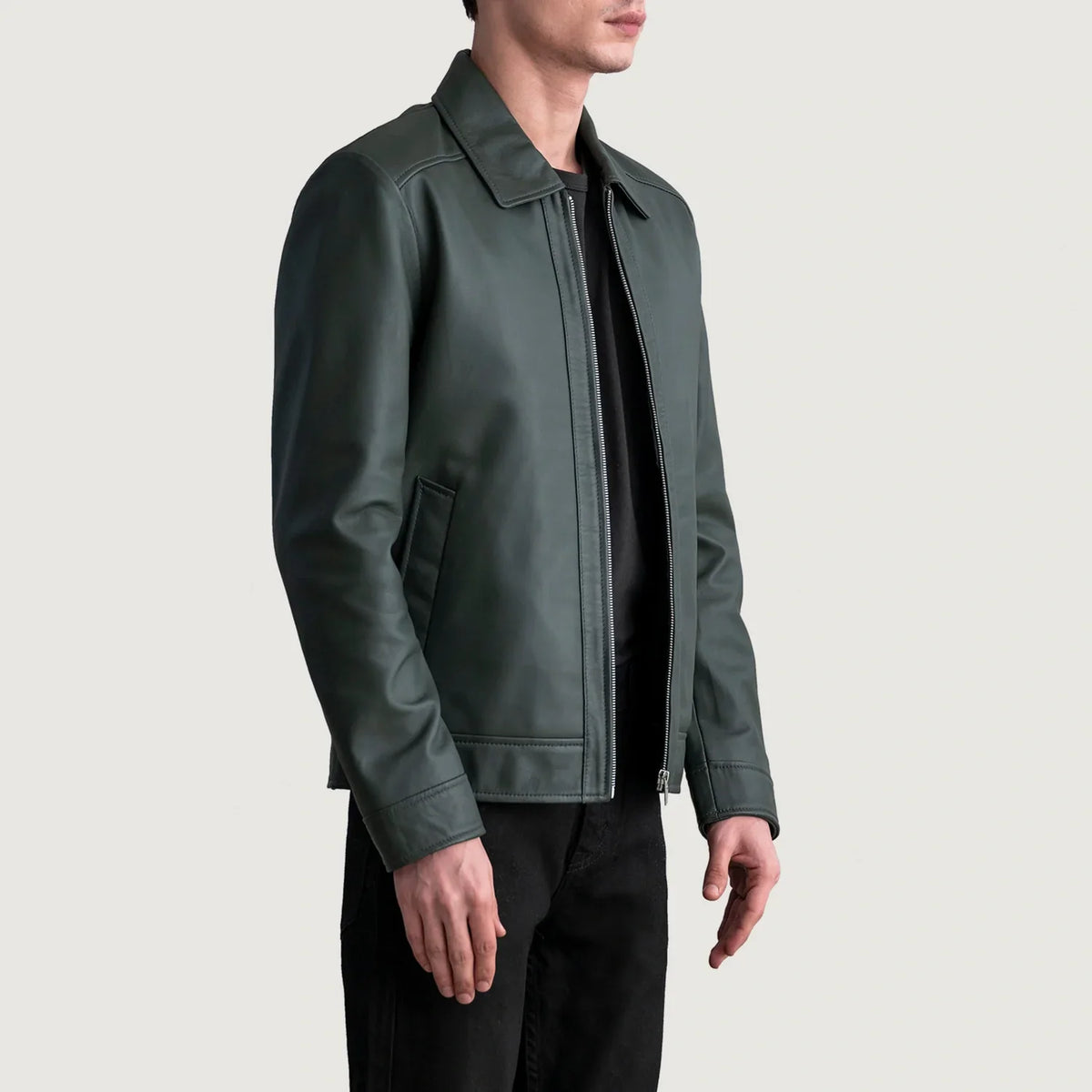 Inferno Leather Brown Jacket – Vue produit alternative 2