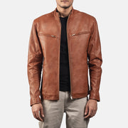 Ionic Veste Motard en Cuir pour Homme – Vue produit alternative 1