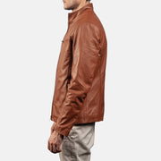 Ionic Veste Motard en Cuir pour Homme – Vue produit alternative 5