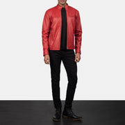 Ionic Veste Motard en Cuir pour Homme – Vue produit alternative 4