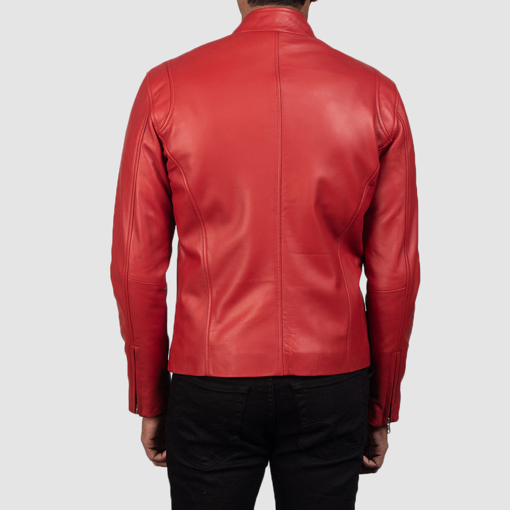 Ionic Veste Motard en Cuir pour Homme – Vue produit alternative 6