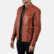 Ionic Veste Motard en Cuir pour Homme – Vue produit alternative 2