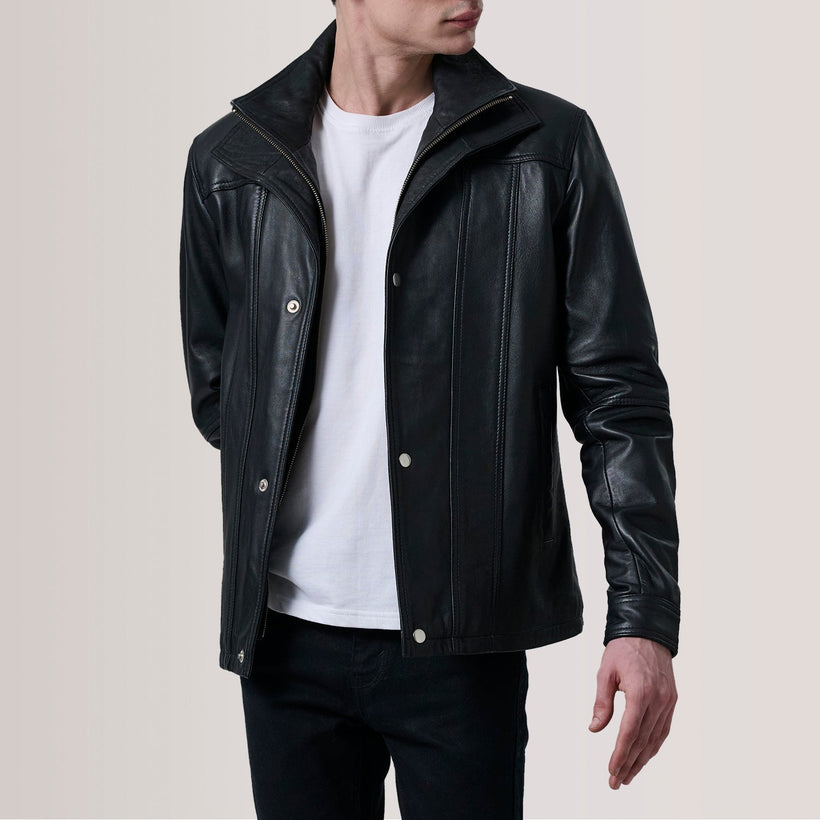 Klen Veste en Cuir pour Homme