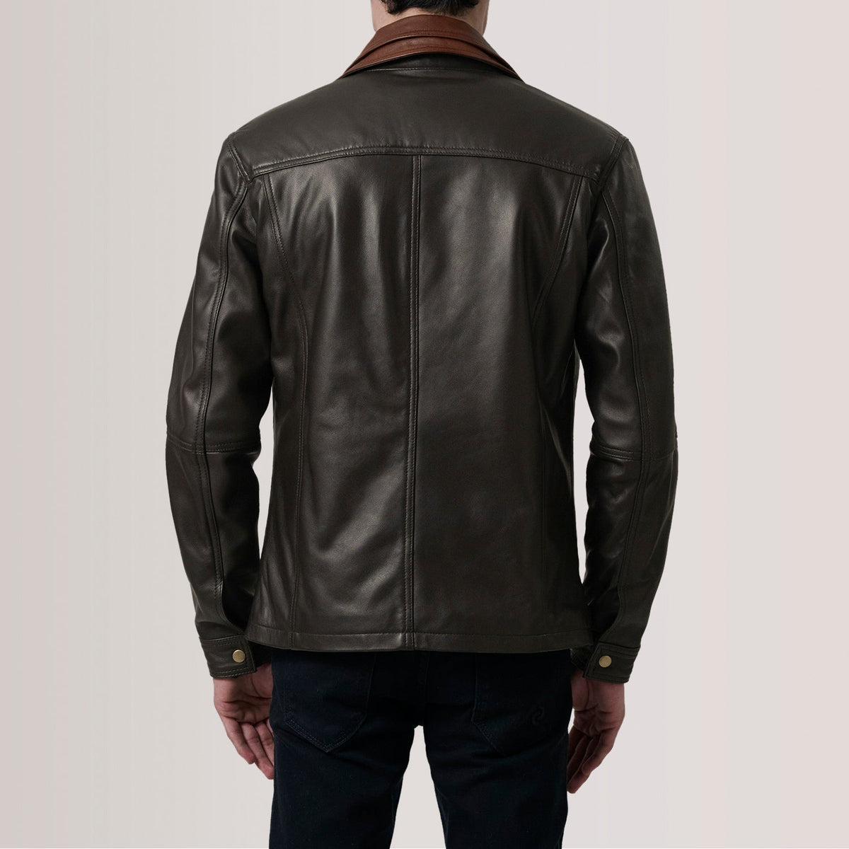 Klen Veste en Cuir pour Homme – Vue produit alternative 4