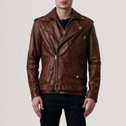 Authentic Sheepskin Burnished with Burnished Finish Grain Texture &amp; Heavy-Duty Seam Stitching Detail