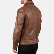 Lavendard Veste Motard en Cuir pour Homme – Vue produit alternative 6