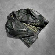 Lavendard Veste Motard en Cuir pour Homme – Vue produit alternative 8