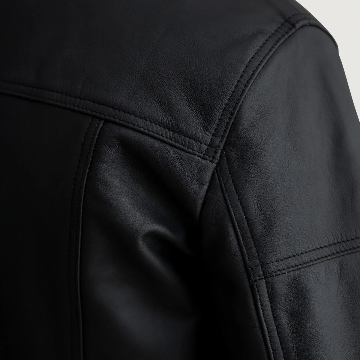 Lavendard Veste Motard en Cuir pour Homme – Vue produit alternative 5