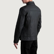 Lavendard Veste Motard en Cuir pour Homme – Vue produit alternative 6