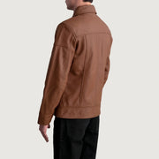 Lavendard Veste Motard en Cuir pour Homme – Vue produit alternative 6