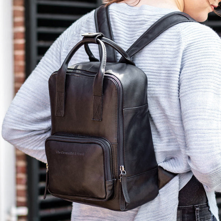 Bellary Full-Grain Leather Backpack pour Femme