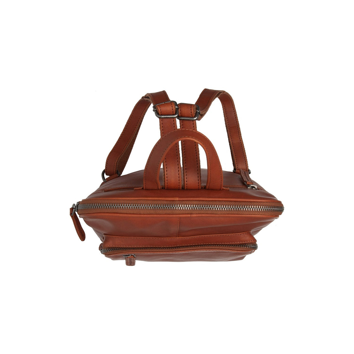 
Cognac Leather Backpack Floran, detail view 1
