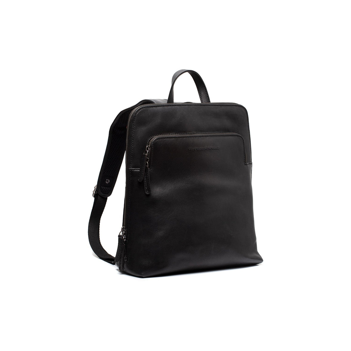 Fornella Full-Grain Leather Backpack pour Femme in Classic 100% Full-Grain Leather - Full Exterior Front Profile View | Acheter en ligne
