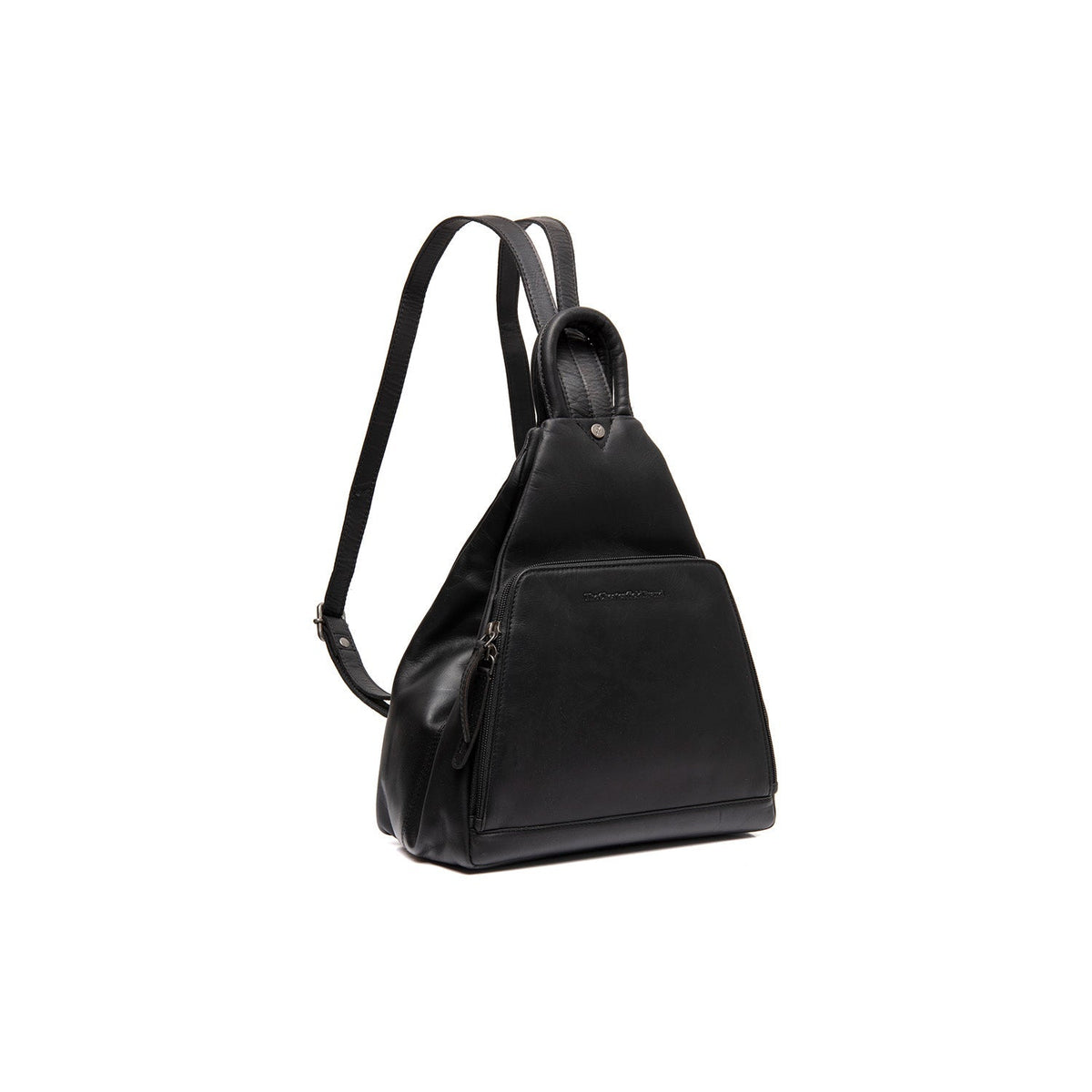 Howard Full-Grain Leather Backpack pour Femme in Classic 100% Full-Grain Leather - Full Exterior Front Profile View | Acheter en ligne