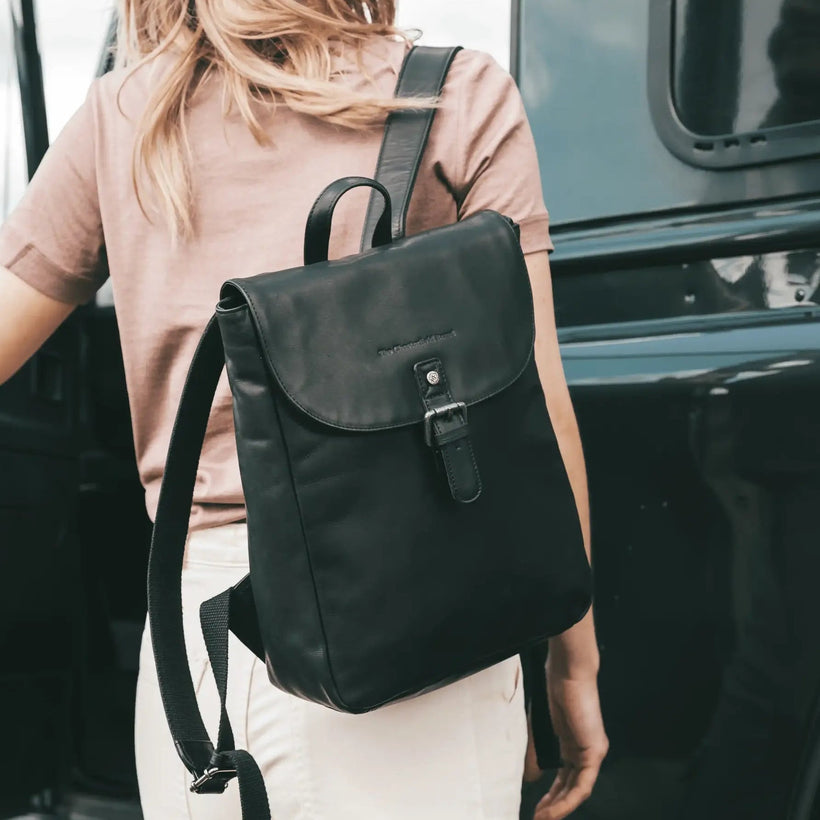 Vermont Full-Grain Leather Backpack pour Femme
