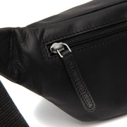 Solid Antique Brass Hardware &amp; Heavy-Duty Dual Zipper Detail on Brana Full-Grain Ceinture en Cuir Bag pour Femme