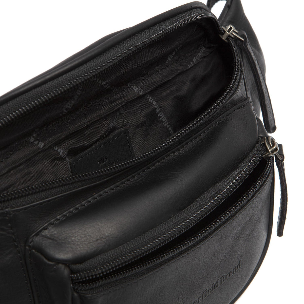 Solid Antique Brass Hardware &amp; Heavy-Duty Dual Zipper Detail on Jack Full-Grain Ceinture en Cuir Bag pour Femme