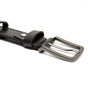 
Manovo Cuir Pleine Fleur Belt pour Homme - Perspective arrière montrant les bretelles en cuir renforcées