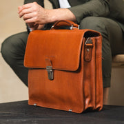 Salvatore Full-Grain Leather Briefcase pour Homme – Vue produit alternative 2