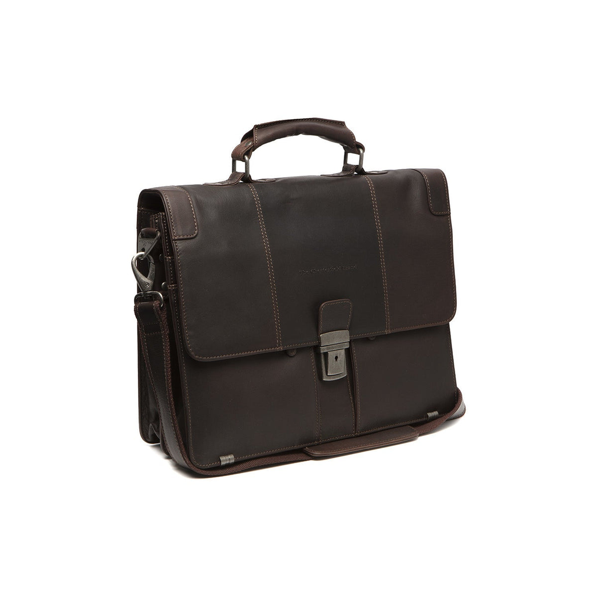 100% Full-Grain Wax Pull-Up 100% Full-Grain Leather Grain Texture &amp; Handcrafted Patina Detail