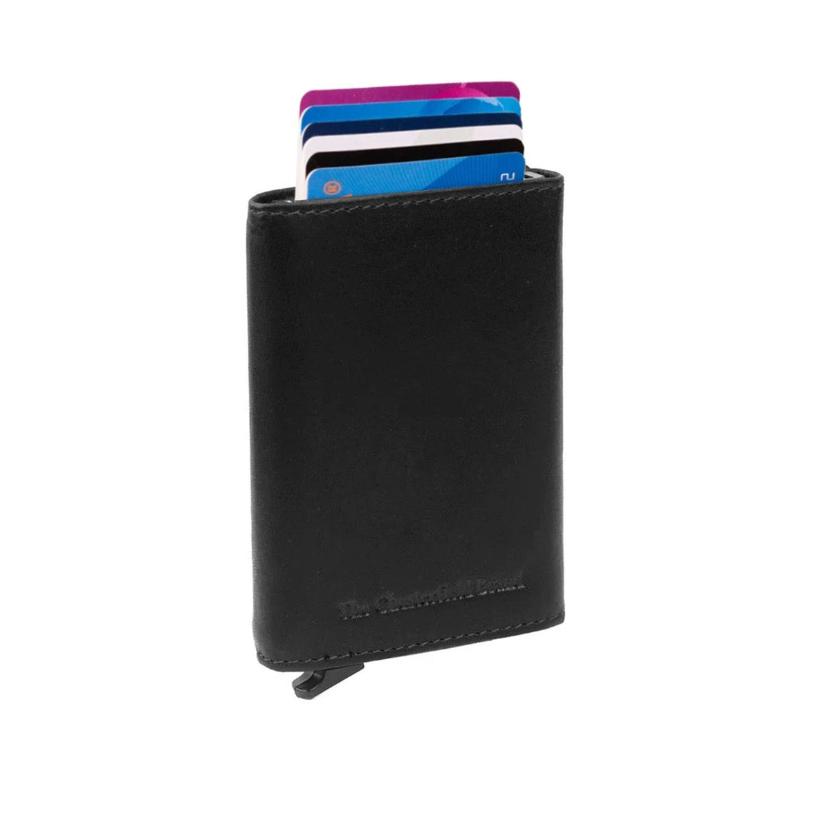 Lancaster Full-Grain Leather Card Holder pour Femme in Classic 100% Full-Grain Leather - Full Exterior Front Profile View | Acheter en ligne
