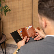 Larino Full-Grain Leather Card Holder pour Femme – Vue produit alternative 3