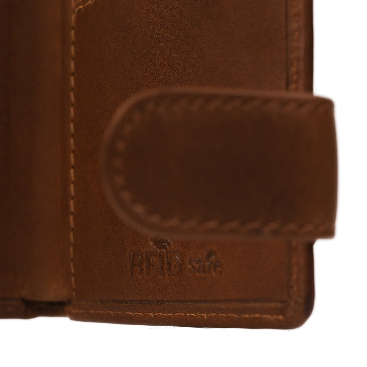 
Cognac Leather Card Holder Leicester, detail view 5