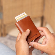 Paris Full-Grain Leather Card Holder pour Femme – Vue produit alternative 2