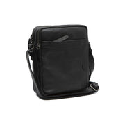 Alva Full-Grain Leather Crossbody Bag pour Homme in Classic 100% Full-Grain Leather - Full Exterior Front Profile View | Acheter en ligne