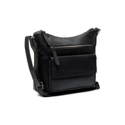 Hailey Full-Grain Leather Crossbody Bag pour Femme in Classic 100% Full-Grain Leather - Full Exterior Front Profile View | Acheter en ligne
