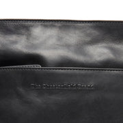 Classic 100% Full-Grain leather Bag - Rear Perspective Showing Reinforced Leather Straps &amp; Stitching