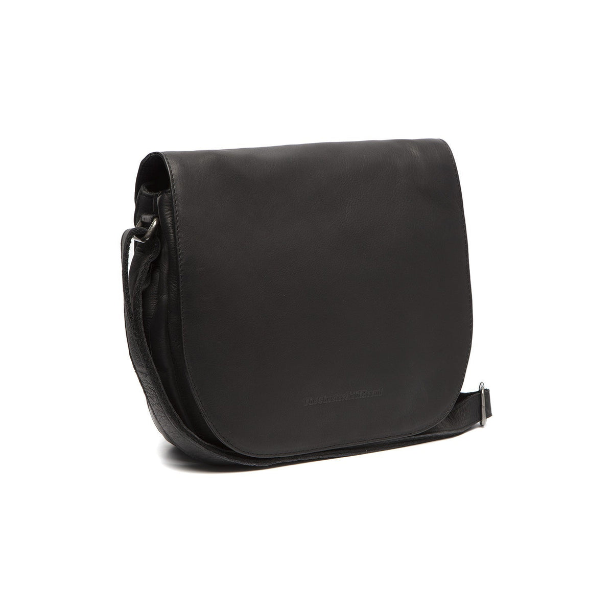 Millie Full-Grain Leather Crossbody Bag pour Femme in Classic 100% Full-Grain Leather - Full Exterior Front Profile View | Acheter en ligne