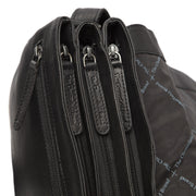 Millie Full-Grain Leather Crossbody Bag pour Femme - Structured Side Profile Showing Gusset Depth &amp; Expansion Capacity