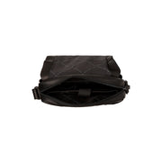 Solid Antique Brass Hardware &amp; Heavy-Duty Dual Zipper Detail on Raphael Full-Grain Leather Crossbody Bag pour Homme
