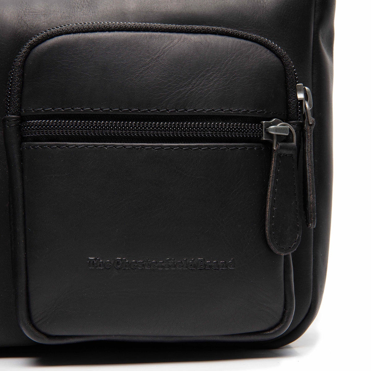 Classic 100% Full-Grain leather Bag - Rear Perspective Showing Reinforced Leather Straps & Stitching