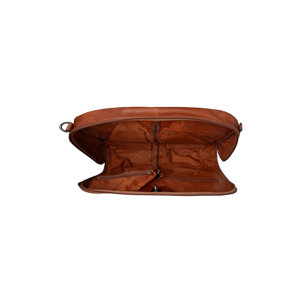 Cognac Leather Garment Bag Josh pour Femme, detail view 3