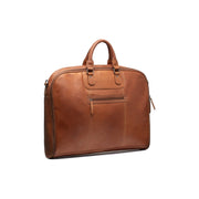 Cognac Leather Garment Bag Josh pour Femme, detail view 5