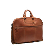 Cognac Leather Garment Bag Josh pour Femme, front view
