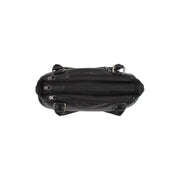 Vue détaillée of Classic Collar &amp; Heavy-Duty Zipper Hardware on Fenja Full-Grain Leather Handbag pour Femme