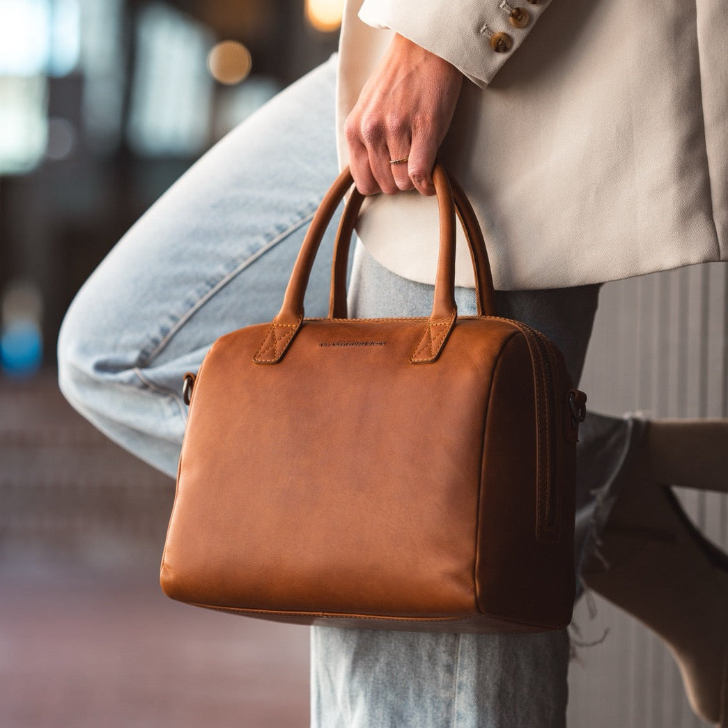 Langton Full-Grain Leather Handbag pour Femme – Vue produit alternative 2