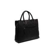 Tailored Rib Cuffs &amp; Hem Craftsmanship Construction Detail on Passau Full-Grain Leather Handbag pour Femme