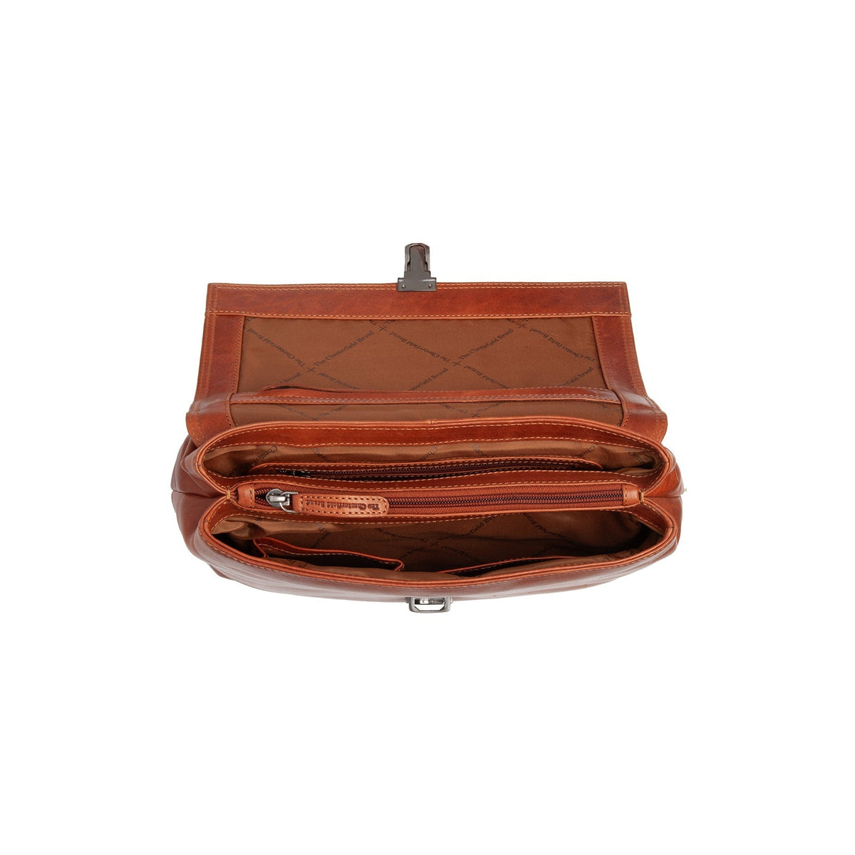 
Cognac Leather Handbag Renata, detail view 3