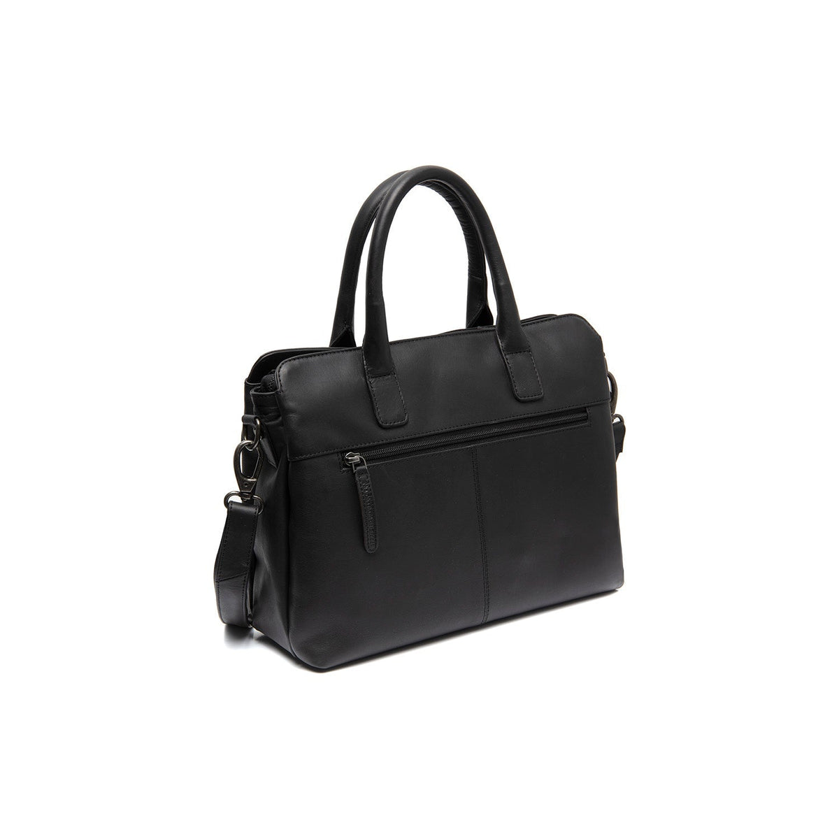 Tailored Rib Cuffs &amp; Hem Craftsmanship Construction Detail on Valmonte Full-Grain Leather Handbag pour Femme
