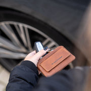Oliver Full-Grain Leather Key Case pour Femme – Vue produit alternative 2