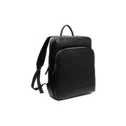 Nicola Full-Grain Leather Laptop Backpack pour Femme in Classic 100% Full-Grain Leather - Full Exterior Front Profile View | Acheter en ligne