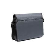 Classic 100% Full-Grain leather Briefcase - Rear Perspective Showing Reinforced Leather Straps &amp; Stitching
