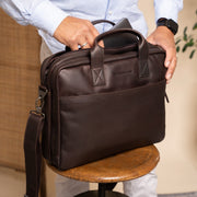Frazer Full-Grain Leather Laptop Bag pour Femme – Vue produit alternative 2