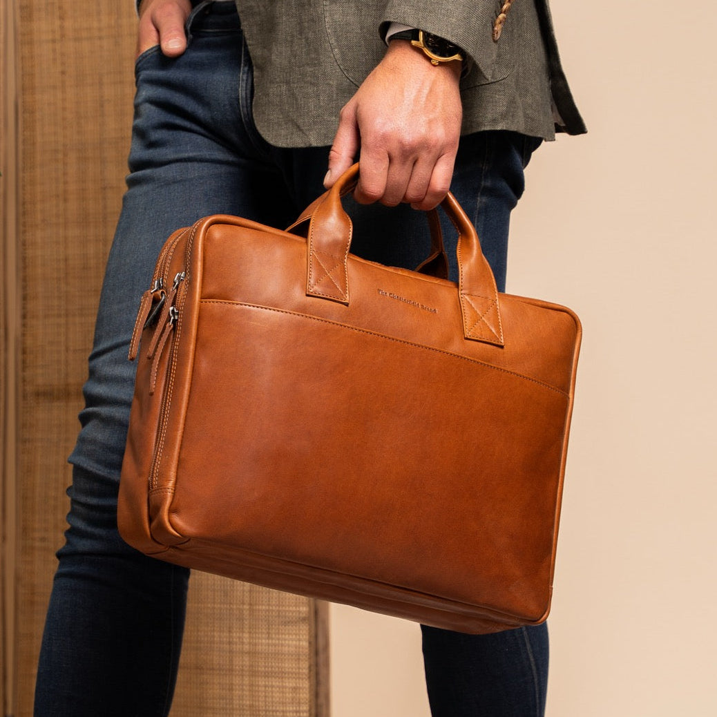 Frazer Full-Grain Leather Laptop Bag pour Femme – Vue produit alternative 2