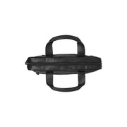 Narvik Cuir pleine fleur Laptop Bag - Structured Side Profile Showing Gusset Depth &amp; Expansion Capacity