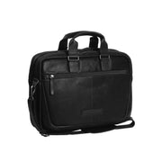 Seth Full-Grain Leather Laptop Bag pour Homme in Classic 100% Full-Grain Leather - Full Exterior Front Profile View | Acheter en ligne